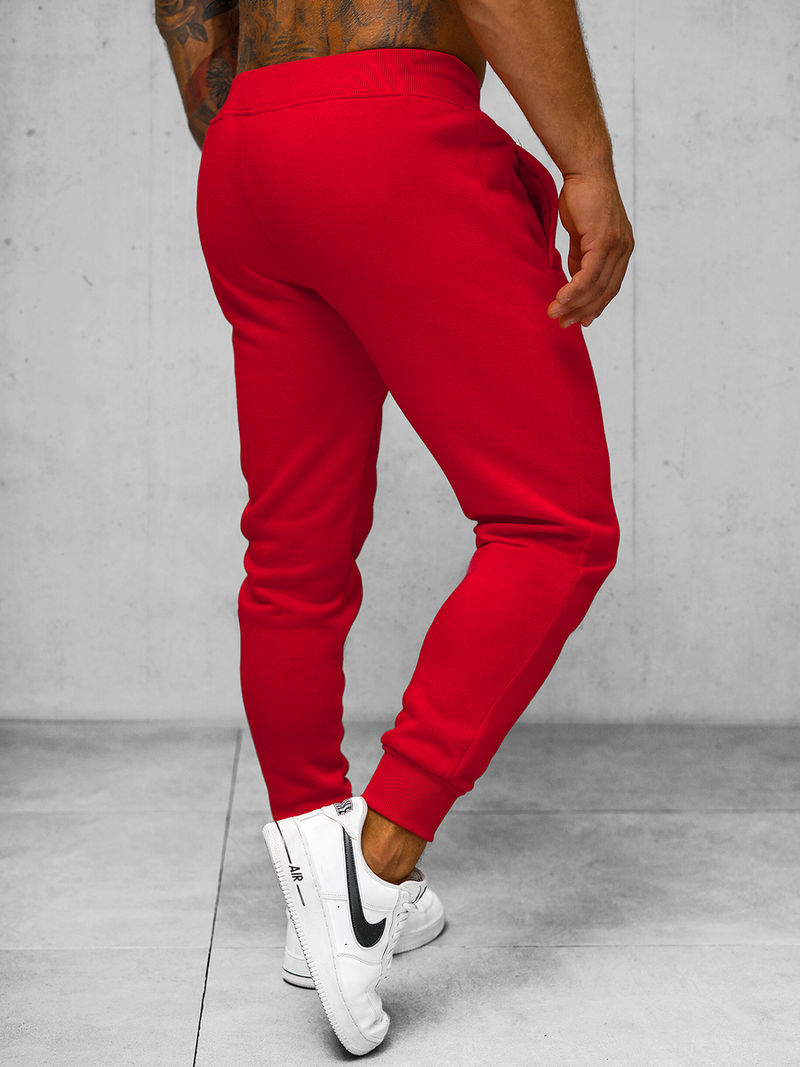 Pantalón de chándal de hombre rojo OZONEE JS/XW01Z