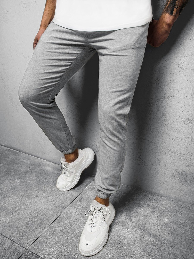 Pantalón chino de hombre gris OZONEE DJ/5539