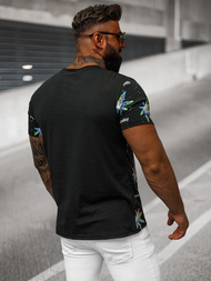 Camiseta de hombre negra OZONEE O/T136/3