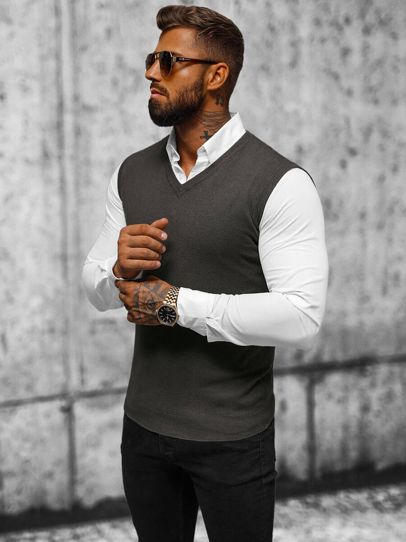 Jersey de hombre grafito OZONEE NB/MM6005/3Z