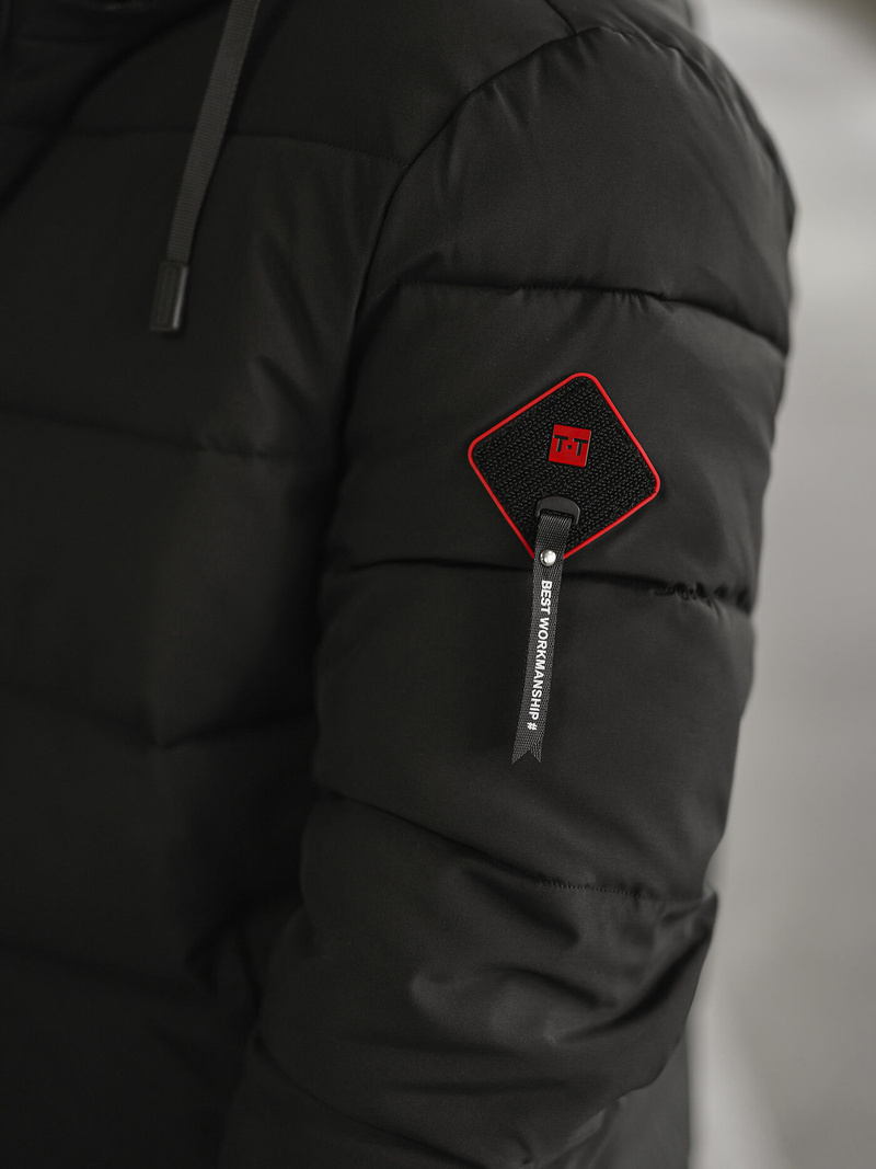 Chaqueta de invierno de hombre negra OZONEE JS/31M5031/392Z