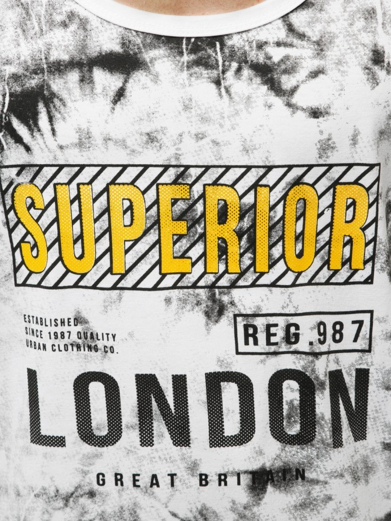 Camiseta sin mangas de hombre blanca OZONEE JS/SS11037Z