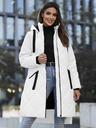 Chaqueta de mujer blanca OZONEE JS/5M3168/281