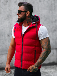 Chaleco de hombre roja OZONEE JS/5M758/270