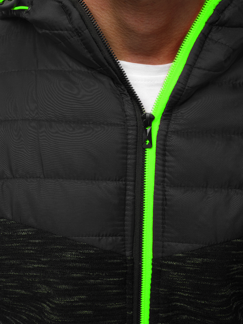 Chaqueta de hombre negra OZONEE JS/TY29