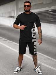 Chándal de hombre negro OZONEE JS/27C6531/3