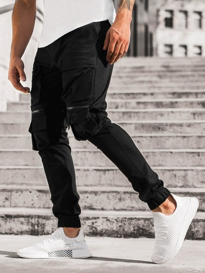 Pantalón jogger de hombre negras OZONEE G/2787