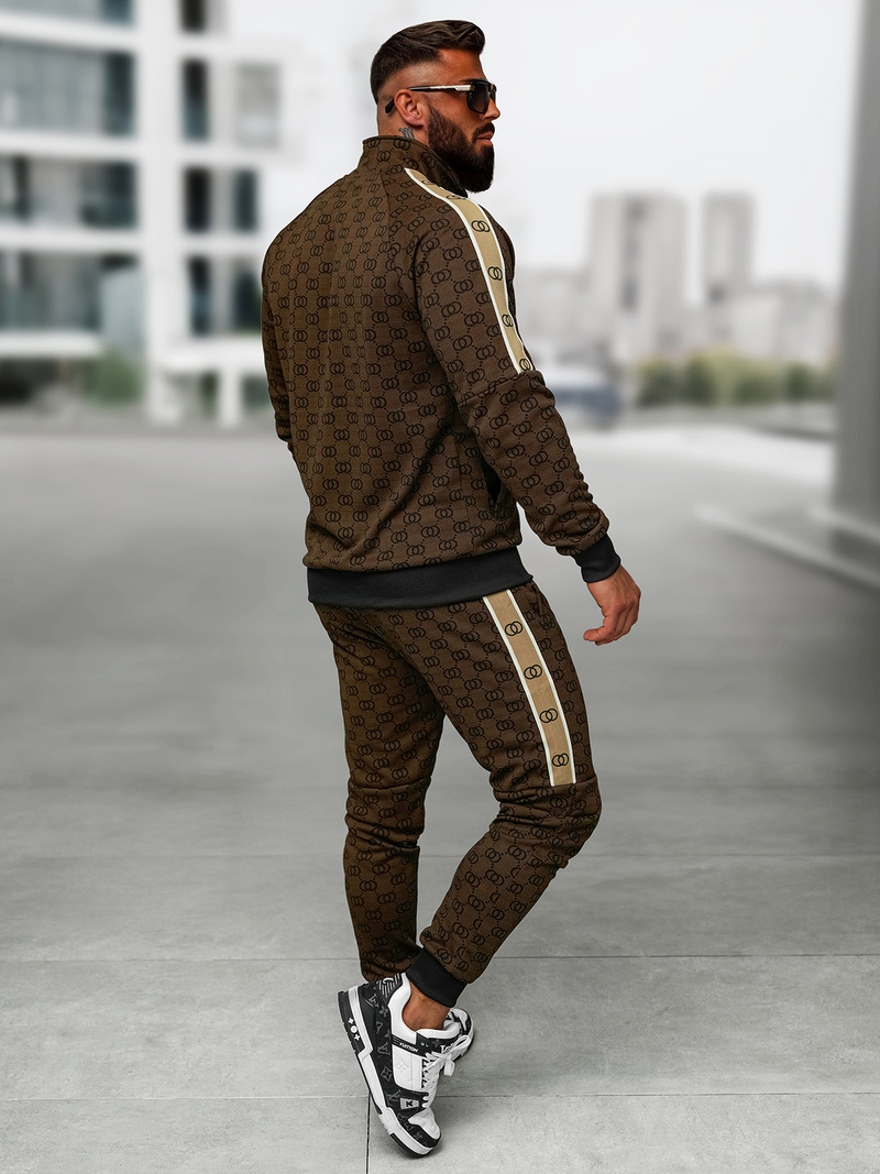 Chándal de hombre beige oscuro OZONEE O/FF5110AB