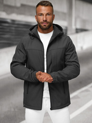 Chaqueta softshell para hombre grafito OZONEE JS/27B6523/5