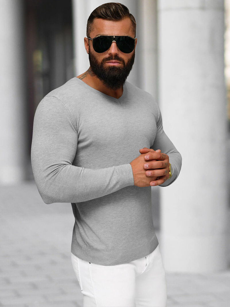 Jersey de hombre gris OZONEE NB/MMB601/2Z