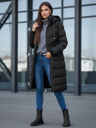 Chaqueta de mujer negra OZONEE JS/M736/392Z