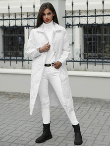 Chaqueta de mujer blanca OZONEE JS/5M3177/281Z