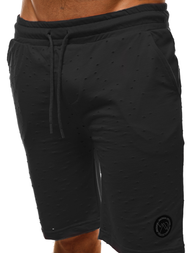 Pantalón corto de hombre negra OZONEE MAD/2923