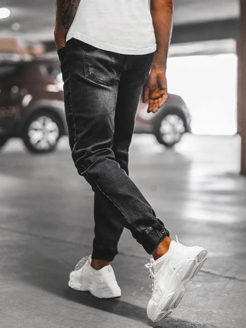 Pantalón jogger de hombre negras OZONEE NB/MP0065/2N