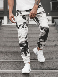 Pantalón jogger de hombre negro-blancos OZONEE A/404