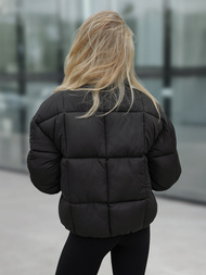 Chaqueta de mujer negra OZONEE JS/16M9288/392