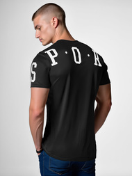 Camiseta de hombre negra OZONEE O/8T1260/3Z