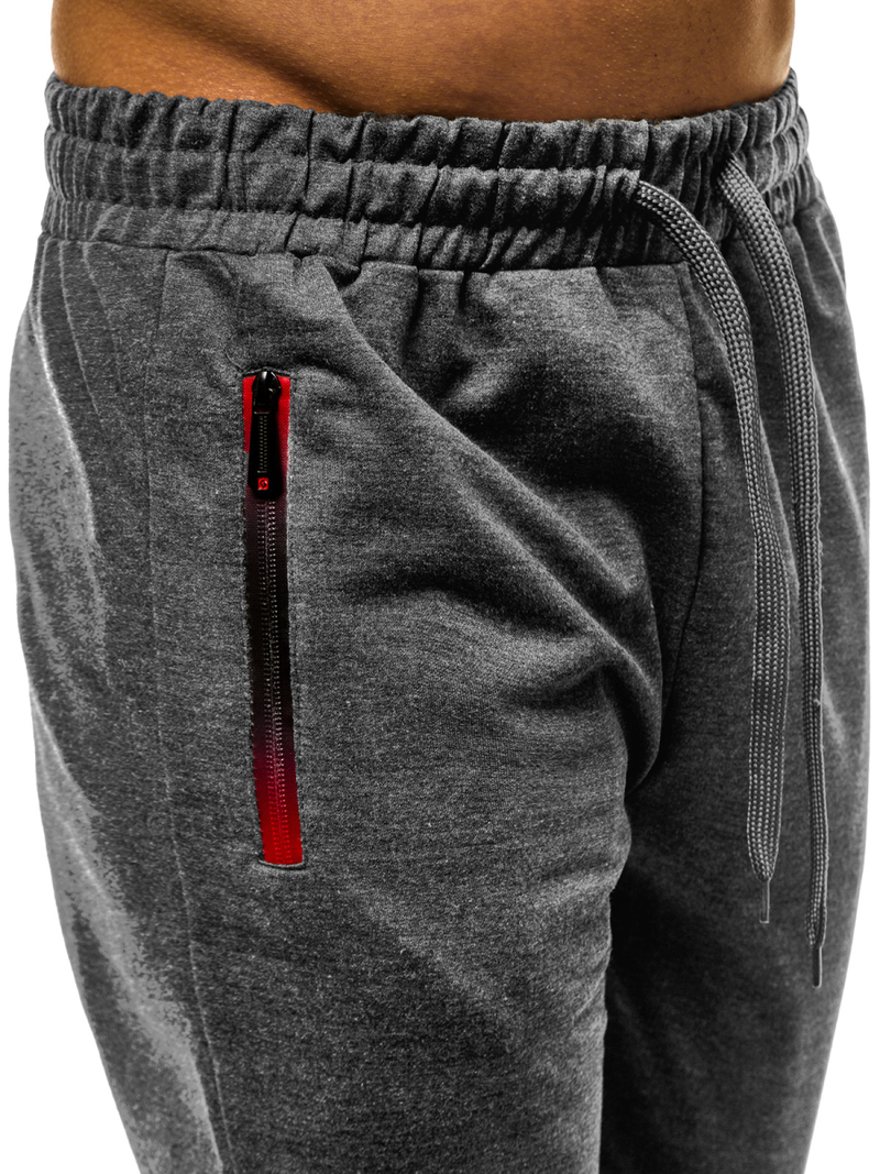Pantalón de chándal de hombre gris oscuro JS/XW007S