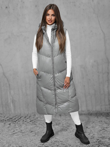 Chaleco de mujer gris OZONEE JS/5M3183/105