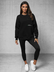 Sudadera de negra OZONEE O/SWE23022Z