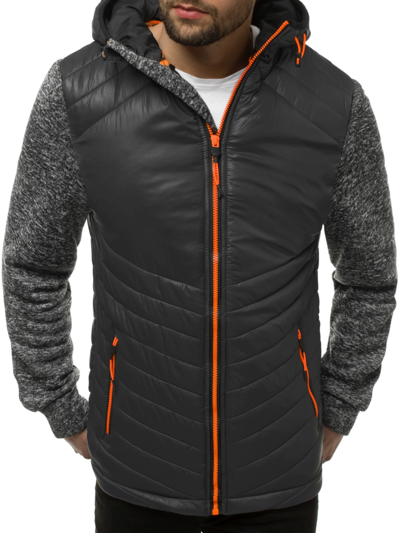 Chaqueta de hombre grafito OZONEE JS/KS2001K