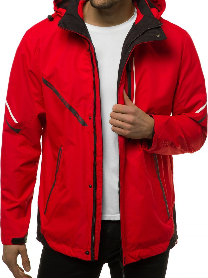 Chaqueta de hombre roja OZONEE MG/2517