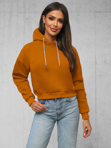 Sudadera de mujer camel OZONEE O/12102