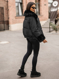 Chaqueta de mujer en negra OZONEE O/H833