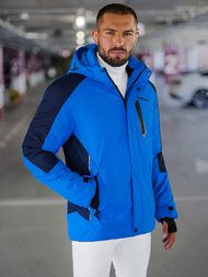 Chaqueta de hombre azul OZONEE JS/91M9905/184