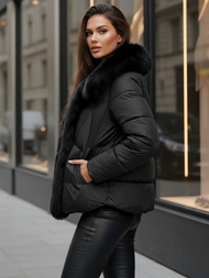 Chaqueta de mujer negra OZONEE O/16M9179/392