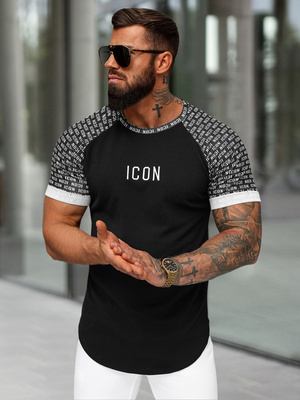 Camiseta de hombre negras OZONEE O/B1212
