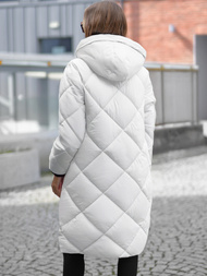 Chaqueta de mujer blanca OZONEE JS/5M3168/281Z