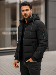 Chaqueta de invierno de hombre negra OZONEE JS/31M5031/392Z