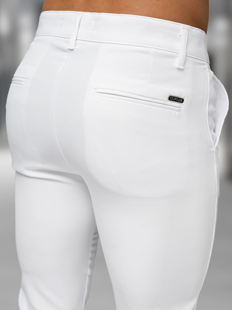 Pantalón chino de hombre blanco OZONEE DJ/5526Z