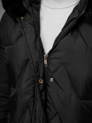 Chaqueta de mujer negra OZONEE JS/16M9202/392Z