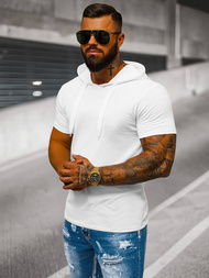 Camiseta de hombre blanco OZONEE JS/8T89/1