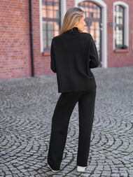 Conjunto de chándal de dos piezas negro OZONEE JS/53C5203/3