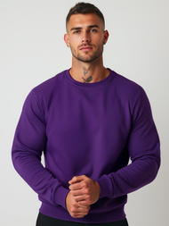 Sudadera de hombre violeta OZONEE JS/2001-10Z