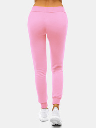 Pantalón de chándal para mujer rosa claro OZONEE JS/CK01