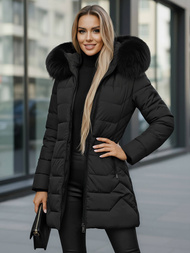 Chaqueta de mujer negra OZONEE JS/16M9121/392Z