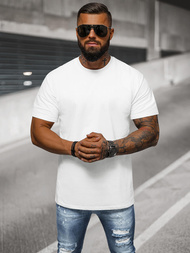 Camiseta de hombre blanco OZONEE NB/MT3098