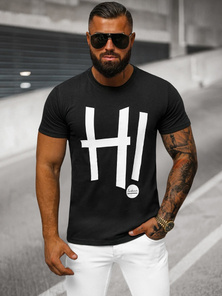 Camiseta de hombre negra OZONEE O/T1261/3