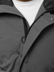 Chaqueta de hombre gris OZONEE JS/2019005