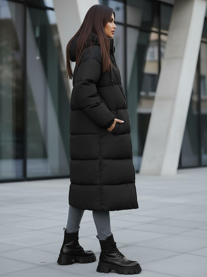 Chaqueta de mujer negra OZONEE JS/5M3163/392Z