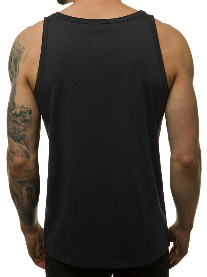 Camiseta sin mangas de hombre negra OZONEE JS/SS11037