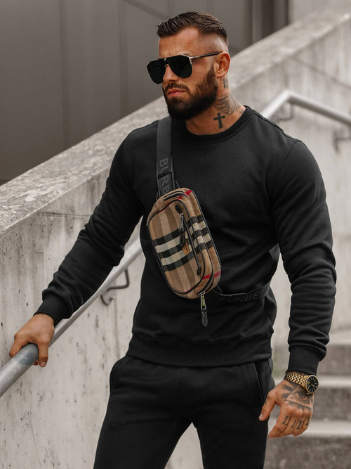 Chándal de hombre negro OZONEE JS/68C10380/3Z