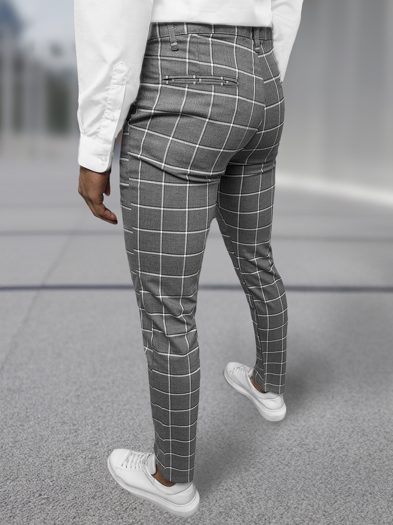 Pantalón chino de hombre grafito oscuro OZONEE DJ/5522Z