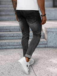 Vaqueros de hombre negras OZONEE NB/MP0169G