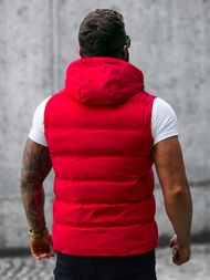 Chaleco de hombre roja OZONEE JS/5M758/270