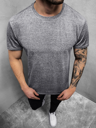 Camiseta de hombre gris oscuro OZONEE JS/S01Z